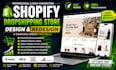 build shopify droppshipping store website design redesign ecommerce website wix
