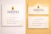 design a modern minimalist business card and visiting card