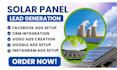 solar panel leads, solar panel facebook ads, solar panel google ads, video ads