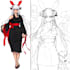 draw anime character design sheet