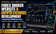 develop a forex broker website, crypto exchange and trading platform