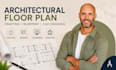 architectural floor plan drafting, blueprint, cad floor plan, house drawing