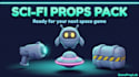 create vibrant cartoon 3d game props