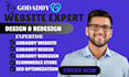 design godaddy website godaddy website redesign  SEO optimization ecommerce