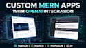 develop custom mern stack web applications with openai API integration