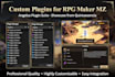 create a custom rpg maker mz plugin