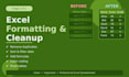 do professional data entry, excel data cleanup