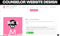 consultation website conselling booking website wix consultant website redesign
