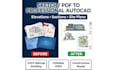draft autocad elevations, sections and site plans