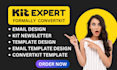 high converting convertkit or kit email template design kit newsletter expert
