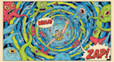 draw psychedelic illustration with retro comic art style