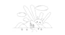 draw simple cartoon line art illustration