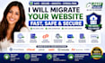 migrate wordpress website, hosting or domain with zero downtime