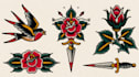 old school tattoo illustrations