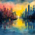 paint landscapes in watercolor