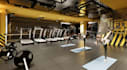 visual commercial facility,workout zoning layout,locker room,indoor sport render