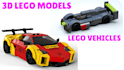 design custom lego moc, lego technic car xml part list and pdf 3d lego model