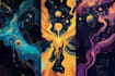create surreal, psychedelic, abstract art