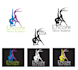 create a custom dance studio logo with elegant and modern style