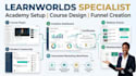 build your learnworlds course website, membership, learnworlds course creation