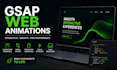create interactive gsap web animations and scroll effects