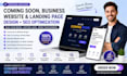 create coming soon website design business website landing page seo optimization