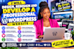 design redesign word  press website, website app