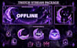 design a custom twitch stream package with overlays, panels and alerts