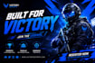 create professional gaming banners