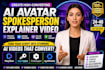 create ai avatar spokesperson explainer using heygen keygen colossyan synthesia