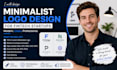 do modern minimalist logo design for fintech startups nd business