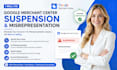 google merchant center suspension and misrepresentation