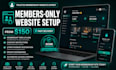 build and customize ultimate member membership website with wordpress elementor