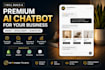 create an ai chatbot for shopify, whatsapp and websites