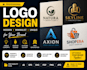 design modern minimalist business logo for your brand