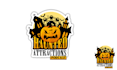 create a custom halloween logo with creepy creative style