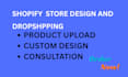 setup shopify dropshipping store and store design