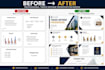 design a modern academic powerpoint for thesis and dissertation defense