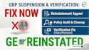 fix google business profile suspension and solve verification issues
