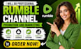 do professional rumble channel promotion and marketing
