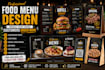 design restaurant menu, cafe menu, food flyer