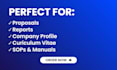 professionally format and redesign your word document
