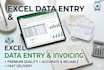 do expert excel data entry and invoice processing