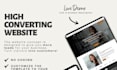 design a high converting wix landing page for coaches and businesses
