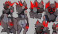draw protogen ref sheet furry ref sheet fursona anthro character design