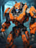 amazing character mecha robot illustration