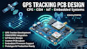 design gps tracking pcb with GSM, iot and embedded systems