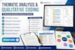 conduct thematic analysis, qualitative coding, maxqda analysis, transcription