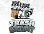 design unique cartoon trash bin cleaning service logo