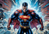 create digital superhero comic illustration